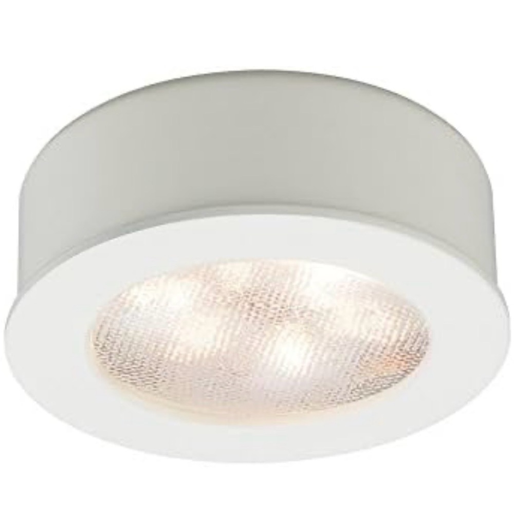 WAC Lighting HR-LED87-WT LED Round Button Light, 3000K in White Finish   **New**